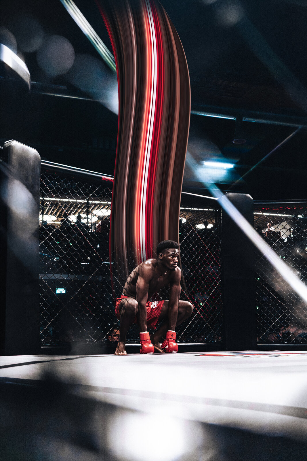 MMA stare-down